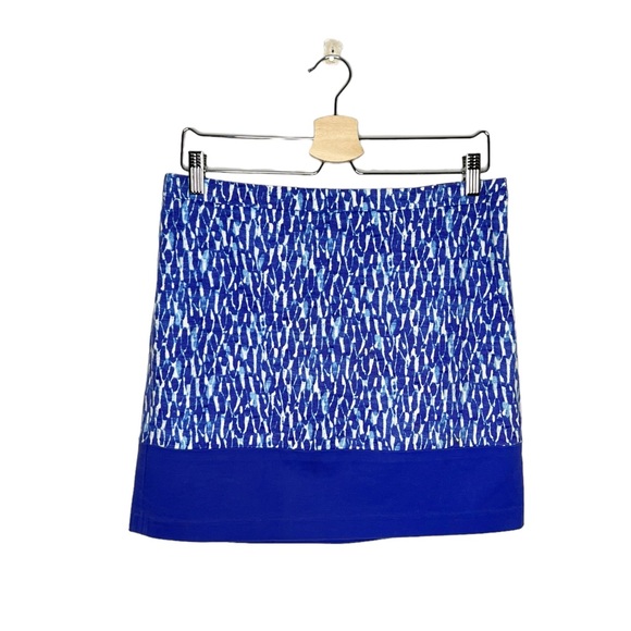MICHAEL Michael Kors Dresses & Skirts - Michael by Michael Kors Royal Blue Printed Short A Line Skirt
